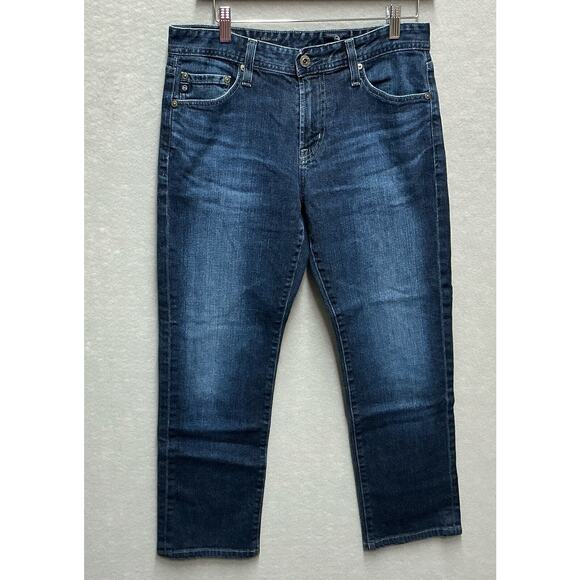 AG Adriano Goldschmied The Graduate Taylor Leg Woman’s Hemmed Blue Jeans 30X28 - Picture 1 of 12